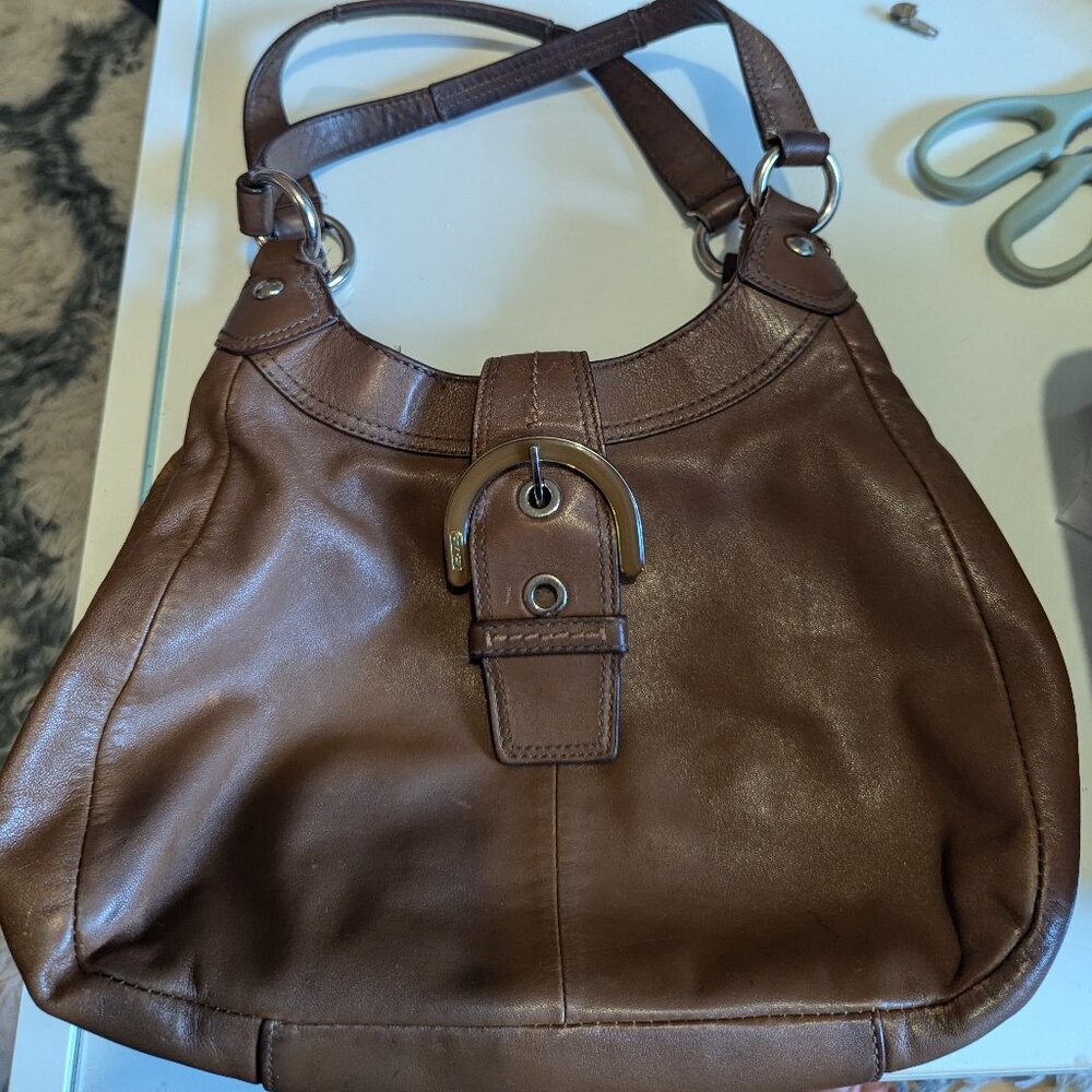 Vintage Coach Leather Soho Handbag